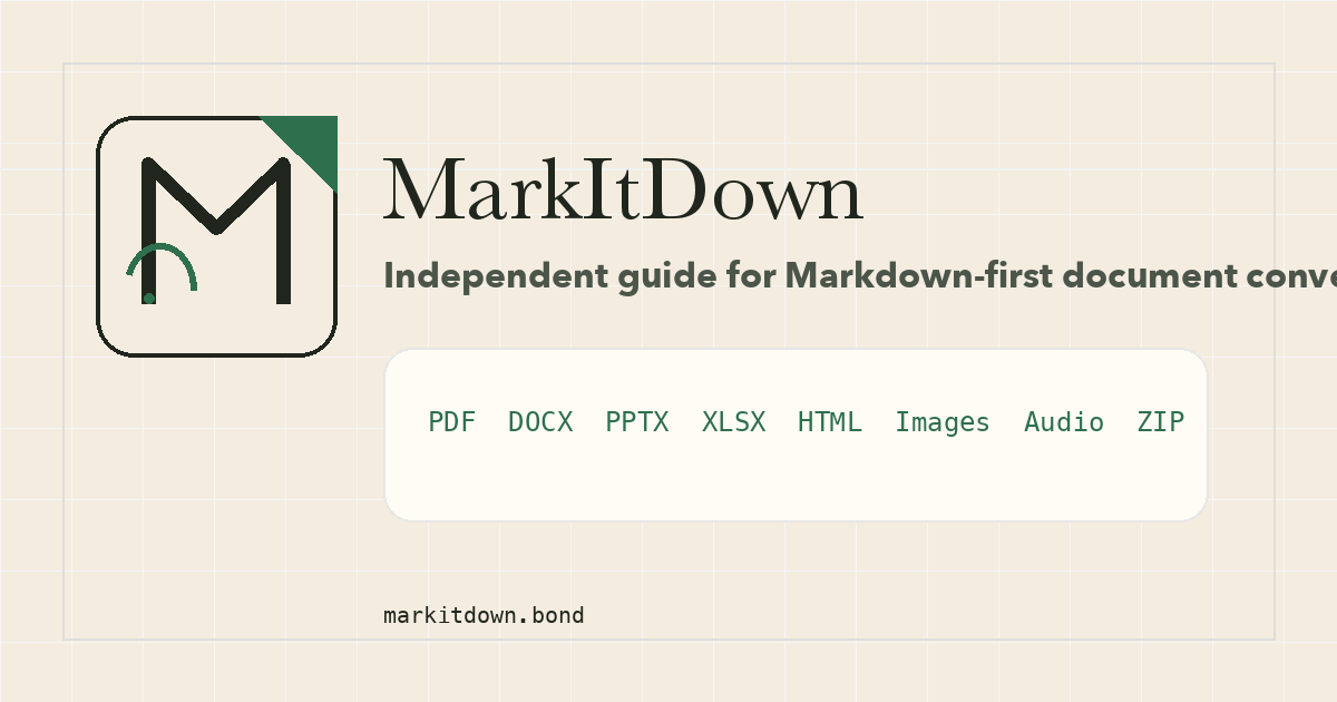MarkItDown | Convert Documents to Markdown for LLM Workflows